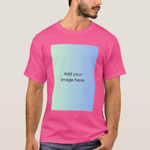Camiseta Agregar plantilla de fotografía de imagen básica d
