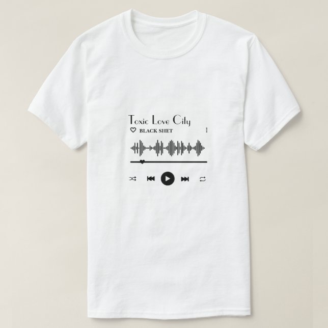 CAMISETA AGREGAR SU MÚSICA PREFERIDA (Diseño del anverso)