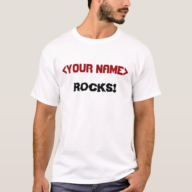 Camiseta agregar su nombre al personalizable (Anverso)
