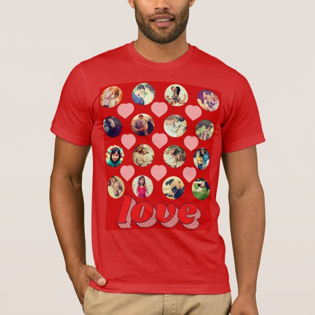 Camiseta Agregar sus propias fotos de Personalizado de foto (Anverso)
