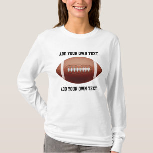 Camiseta Agregar texto en cojín de fútbol americano
