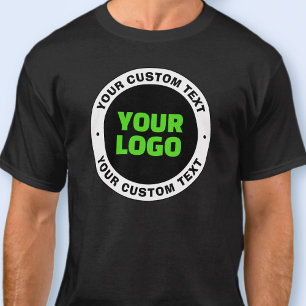 Camiseta Agregue su propio logotipo comercial o diseño carg