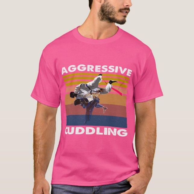Camiseta Agresivo acobardamiento Jiu Jitsu Mma (Anverso)