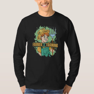 Camiseta Agricultor Agrícola Tractor Agrícola Granjero En