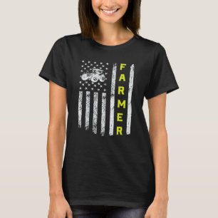 Camiseta Agricultor Bandera de los Estados Unidos Patriótic