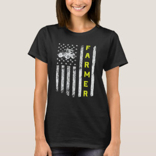Camiseta Agricultor Bandera de los Estados Unidos Patriótic