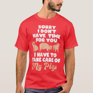 Camiseta Agricultor de cerdo de granja agrícola