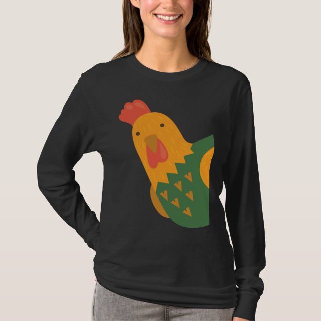 Camiseta agricultor de gallinas (Anverso)