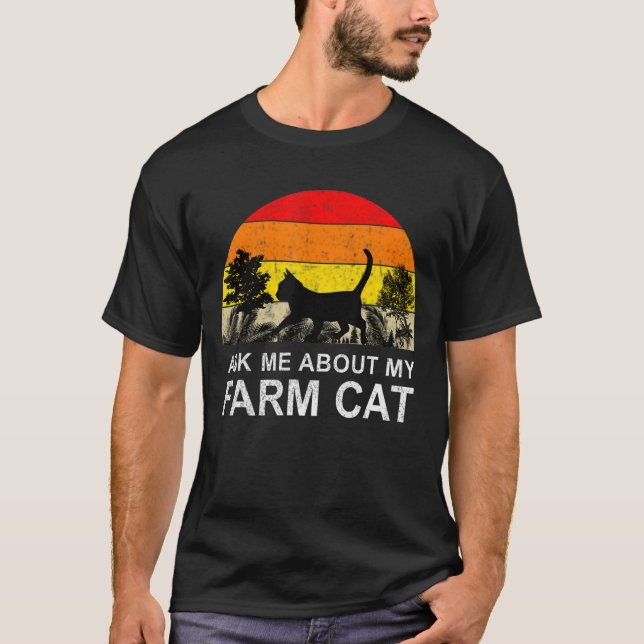 Camiseta Agricultor de gatos de granja propietarios de Masc (Anverso)