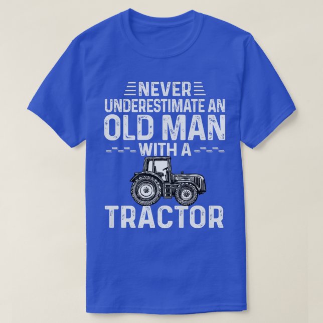 Camiseta Agricultor de Guay nunca subestima a un viejo Wi-F (Diseño del anverso)