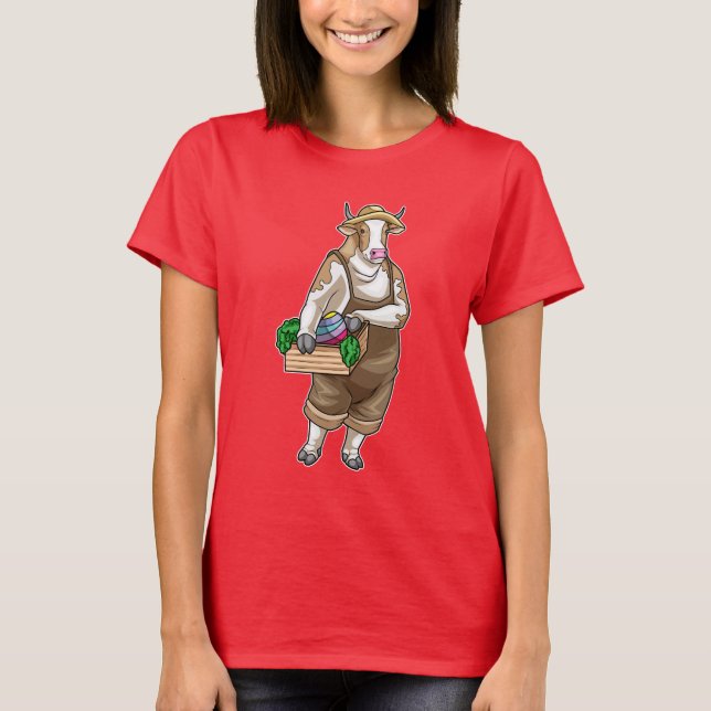Camiseta Agricultor de Pascua Vaca (Anverso)