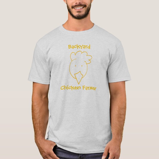 Camiseta agricultor de pollo de corral (Anverso)