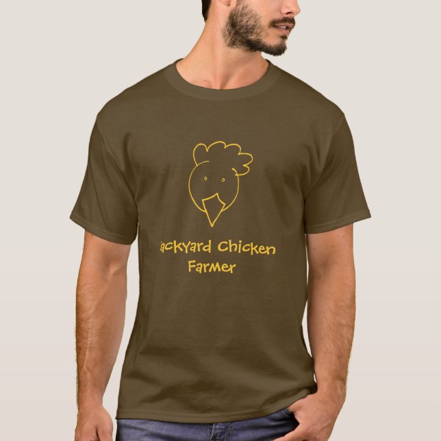 Camiseta Agricultor de pollo de patio trasero (Anverso)