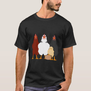 Camiseta Agricultor de pollo Mamá de pollo a papá