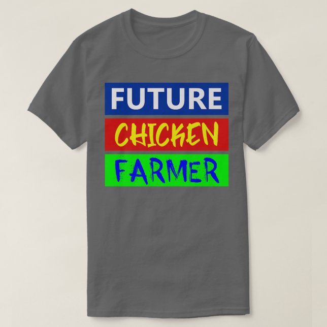 Camiseta Agricultor de pollo, pollo, granjero, criador, gan (Diseño del anverso)