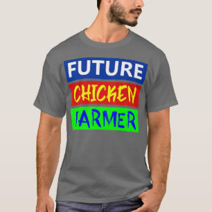 Camiseta Agricultor de pollo, pollo, granjero, criador, gan