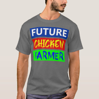 Camiseta Agricultor de pollo, pollo, granjero, criador, gan