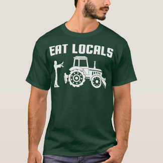 Camiseta Agricultor de tractores agrícolas zombis come a lo