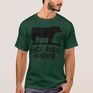 Camiseta Agricultor de vaca - Angus negro