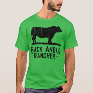 Camiseta Agricultor de vaca - Angus negro