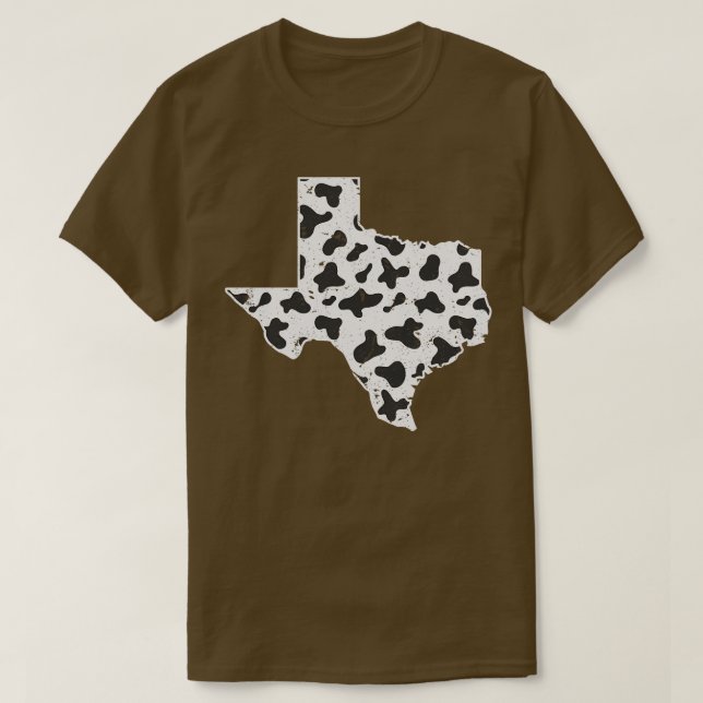 Camiseta Agricultor de vaca de esquema de Texas (Diseño del anverso)