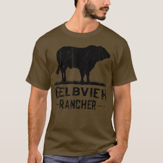 Camiseta Agricultor de vaca Gelbvieh Rancher