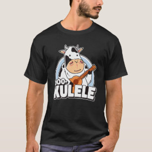 Camiseta Agricultor de vaca jugando a Ukelele Mookulele Uke