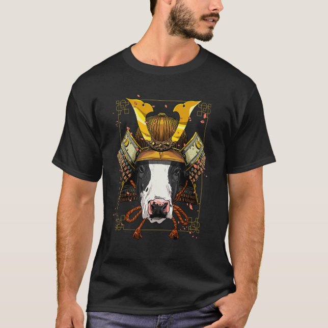 Camiseta Agricultor de vaca samurai guerrero japonés Bushid (Anverso)