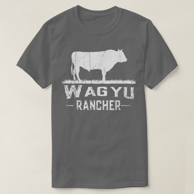 Camiseta Agricultor de vaca Wagyu Rancher (Diseño del anverso)
