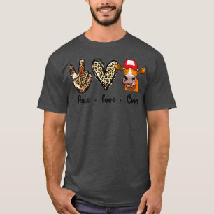 Camiseta Agricultor de vacas de amor por la paz