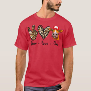 Camiseta Agricultor de vacas de amor por la paz