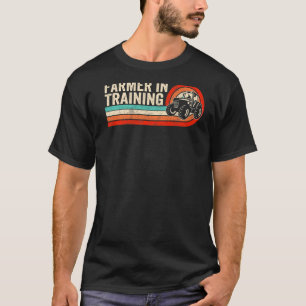 Camiseta Agricultor En Formación Agrícola Tractor Retro Sun