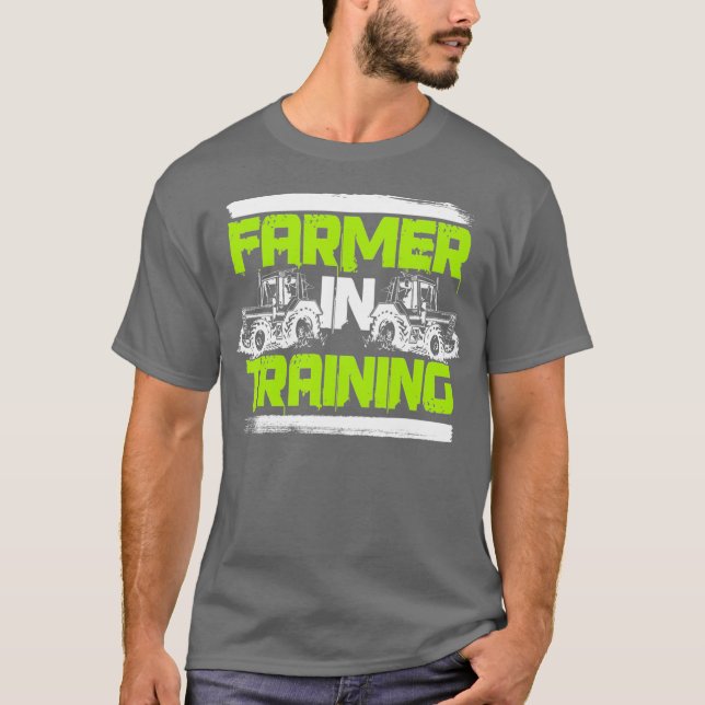 Camiseta Agricultor Entrenando Granja De Ganaderos Gracioso (Anverso)