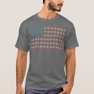 Camiseta Agricultor estadounidense Bandera Agricultura Agrí