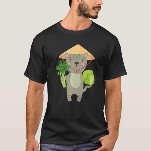 Camiseta Agricultor Graphic Cow Farmer Agriculture Tractor  (Anverso)