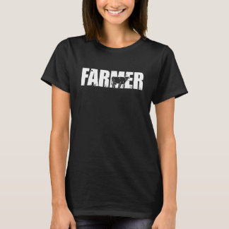 Camiseta Agricultor Graphic Cow Farmer Agriculture Tractor 