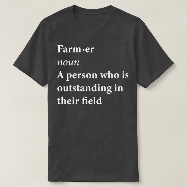 Camiseta Agricultor Nun Una Persona Que Está Destacada En S (Diseño del anverso)