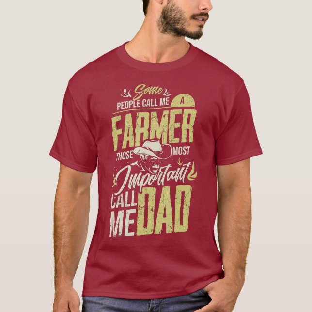 Camiseta Agricultor Papá agricultor (Anverso)