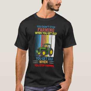 Camiseta Agricultor Para Hombres Agricultor De Tractores