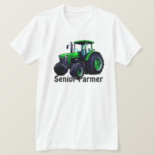 Camiseta "Agricultor senior" y Tractor verde