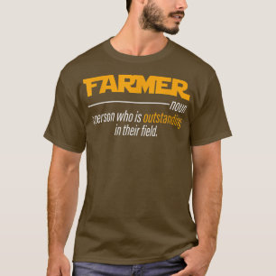 Camiseta Agricultor Una Persona Que Está Sobresaliente En S