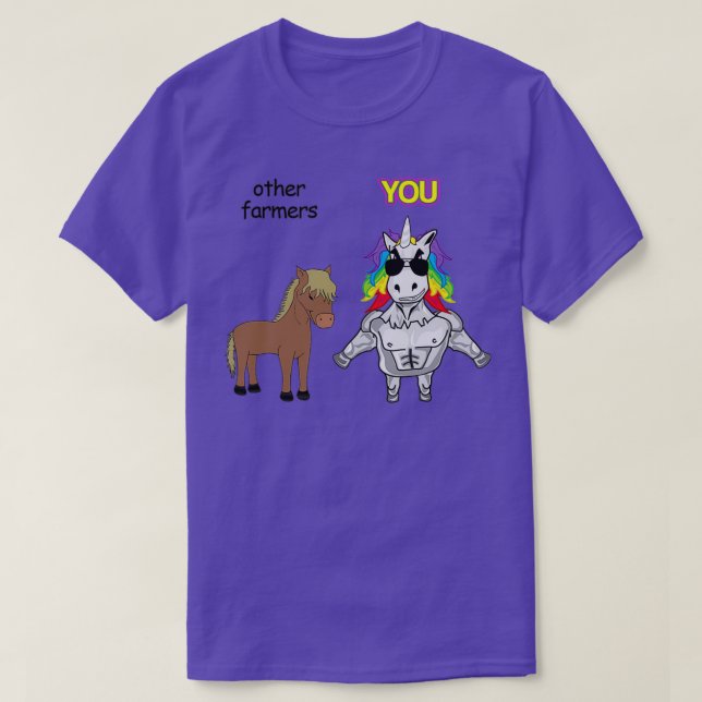 Camiseta Agricultor Unicornio 1 (Diseño del anverso)