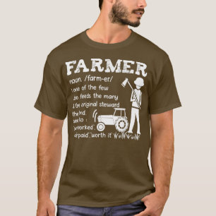Camiseta Agricultor Uno De Los Pocos Que Alimenta El Rancho