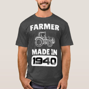 Camiseta Agricultor Vintage Nacido En 1940 Padres De 83 Año