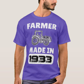 Camiseta Agricultora Vintage Nacida En 1933 Fa De 90 Años