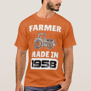 Camiseta Agricultora Vintage Nacida En 1958 Fa De 65 Años