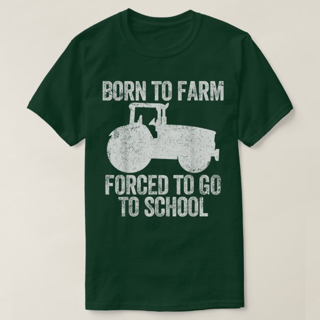 Camiseta Agricultores agrícolas de los tractores (Diseño del anverso)