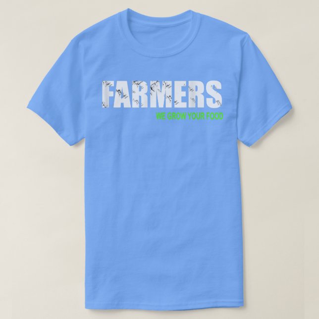Camiseta Agricultores cultivamos su comida (Diseño del anverso)