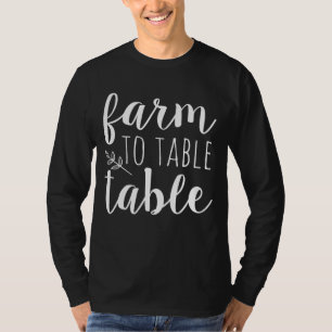 Camiseta Agricultores Cultivos De Mercado De Alimentos Fres