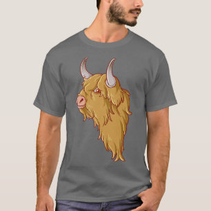 Camiseta Agricultores de Escocia de la vaca Highland
